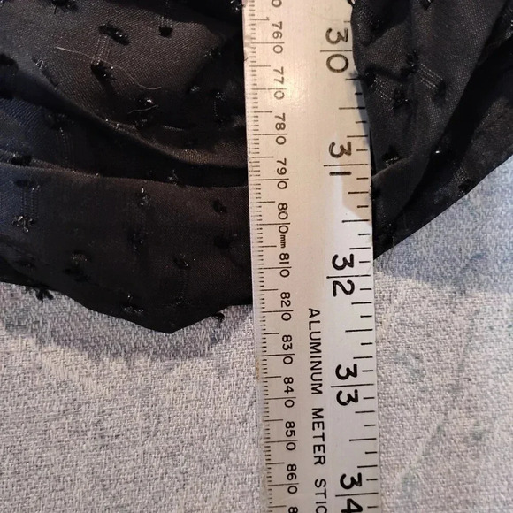 Lush NWT Ruched  Front Long Sleeve Mesh Dress in Black Size Small - Picture 14 of 14